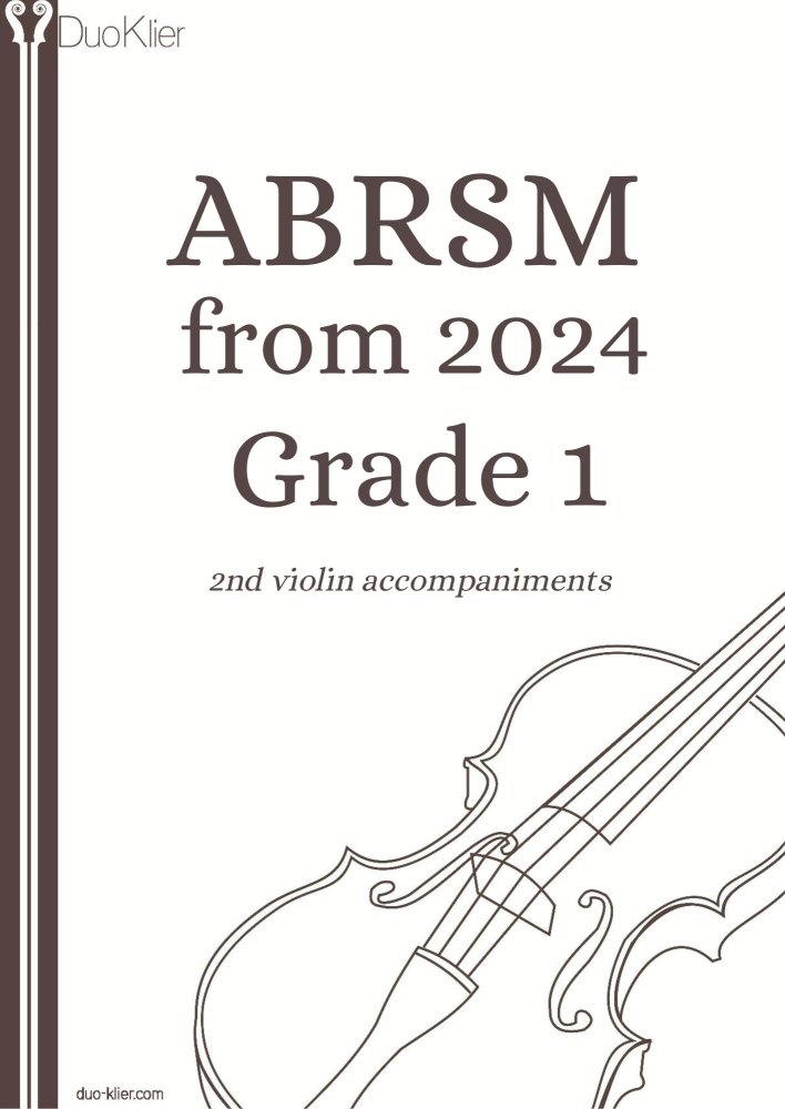 ABRSM 2024 Violin Grade 1 By Various Composers Duo Klier