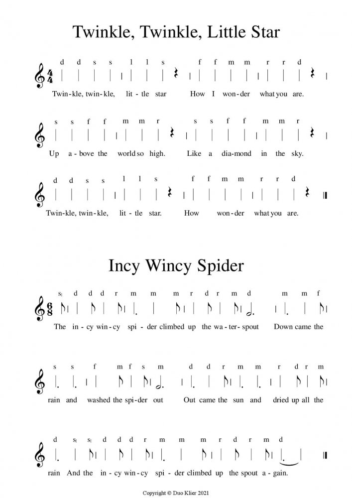 10 Diatonic Nursery Rhymes For Violin Ensemble By Various Composers 